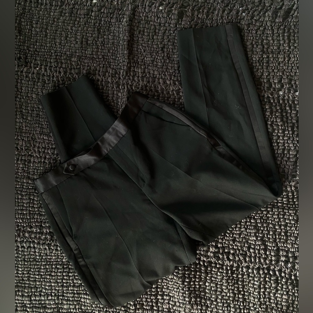 Zara Bloggers favorite High-waisted Glen pleated Tuxedo Pants